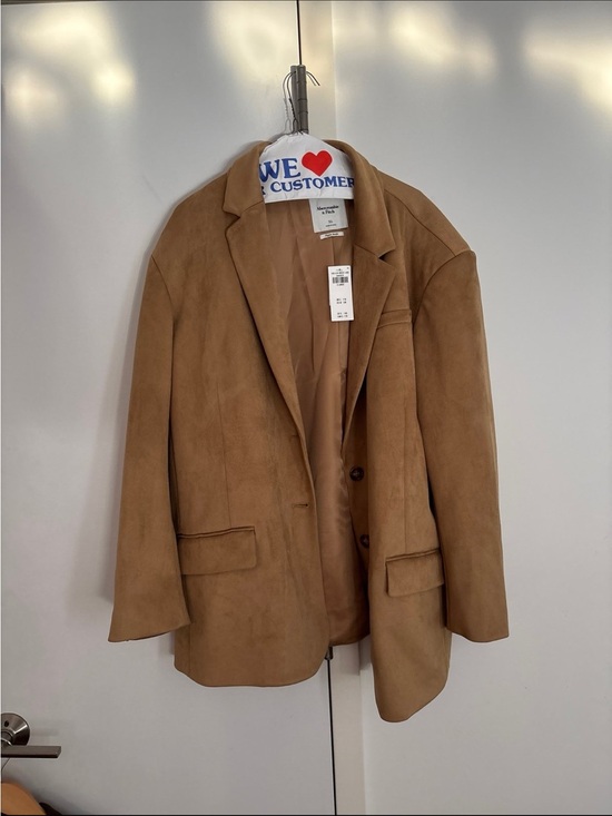 Abercrombie & Fitch Jackets & Blazers - NWT Abercrombie & Fitch Women's Vegan Suede Blazer Sz xl